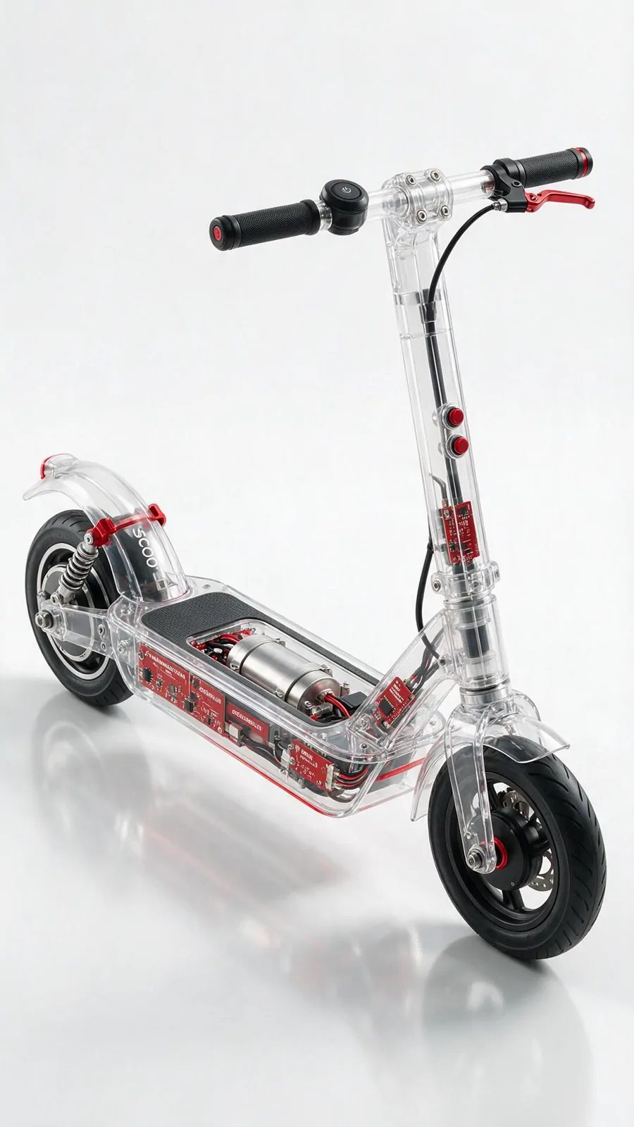 Transparent electric scooter product concept